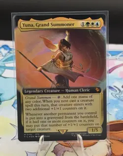 MTG Final Fantasy English Yuna, Grand Summoner Extended Art 0192 Foil NM - Image 1