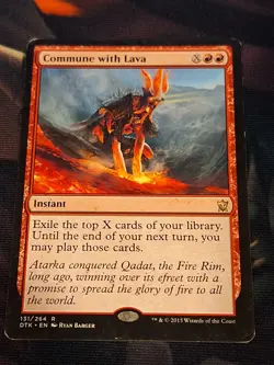 Commune with Lava - Dragons of Tarkir Magic the Gathering MTG - Image 1