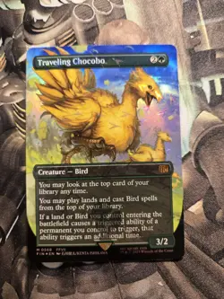 MTG Traveling Chocobo (Borderless) (Chocobo Track Foil) - Image 1
