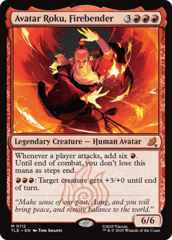 Avatar Roku, Firebender Avatar: The Last Airbender: Eternal-Legal - Near Mint - Image 1