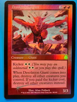 MTG 1x FOIL Desolation Giant # 59 Apocalypse Modern Magic the Gathering x1 NM - Image 1