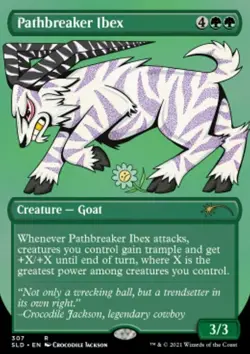 MTG Pathbreaker Ibex (307/3004) Secret Lair Drop Series NM FOIL- Etched - Image 1