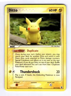 Ditto - 63/113 (Pikachu) Delta Species #063 (2005) Common LP Pokemon - Image 1