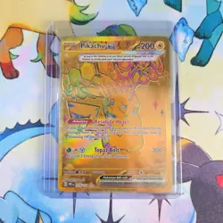 Pikachu EX 179/131 Prismatic Evolutions Hyper Rare Gold Pokemon TCG Secret Rare - Image 1