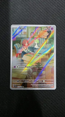 Pokemon TCG Ralts Scarlet & Violet Base Set 211/198 Holo Illustration Rare - Image 1