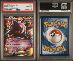 Pokemon Gengar EX 34/119 2014 XY Phantom Forces PSA 10 Gem English Ultra Rare - Image 3