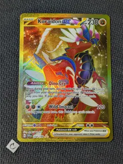 Koraidon ex 254/198 - Scarlet Violet Base Set Gold Hyper Rare Pokemon NM - Image 1