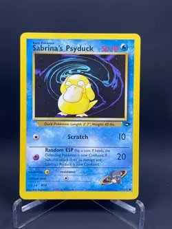 4x Pokemon Gym Challenge Sabrina's Psyduck 99/132 Regular VLP - Image 1
