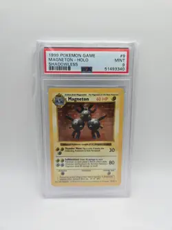 Pokemon PSA 9 Shadowless Magneton Holo | 9 | Base Set WOTC Mint TCG - Image 1