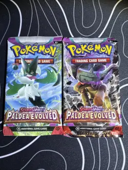 Lot Of 2 Pokemon TCG Paldea Evolved Booster Packs - Sealed Guarantee!! - Image 1