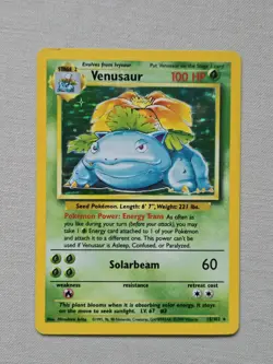 Pokemon TCG Venusaur Base Set 15/102 Holo 1999-2000 WotC - Image 1