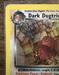 Pokemon TCG Dark Dugtrio 6/82 Team Rocket Vintage Holo WOTC 1999-2000 LP - Image 3