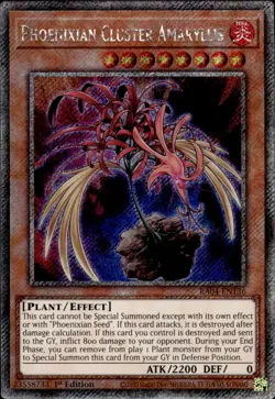 Phoenixian Cluster Amaryllis - Platinum Secret Rare 1st RA04-EN136 - NM - YuGiOh - Image 1