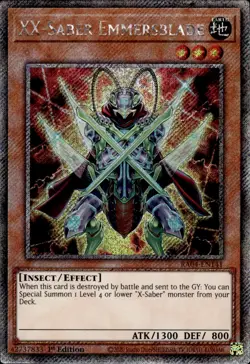 XX-Saber Emmersblade - Platinum Secret Rare 1st Edition RA04-EN141 - NM - YuGiOh - Image 1