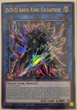 YuGiOh D/D/D Abyss King Gilgamesh Ultra Rare 1st Edition DUOV-EN004 - Image 1