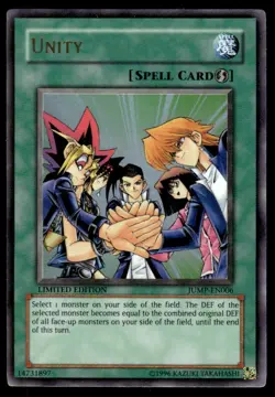 Yu-Gi-Oh! LIMITED EDITION Unity #JUMP-EN006 Light Play - Image 1