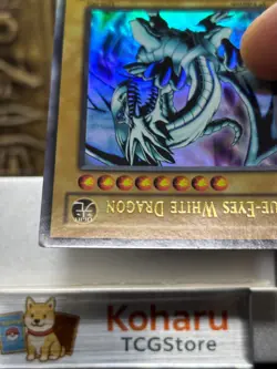 Yugioh Blue Eyes White Dragon Ultra Rare LOB-001 1st Edition VINTAGE -NM 2002 - Image 3