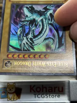 Yugioh Blue Eyes White Dragon Ultra Rare LOB-001 1st Edition VINTAGE -NM 2002 - Image 4