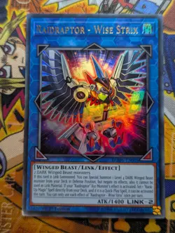 Yugioh Raidraptor - Wise Strix DUOV-EN005 Ultra Rare 1st Edition - Image 1
