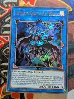 Yugioh The Phantom Knights of Rusty Bardiche LEHD ENC00 Ultra Rare 1st Ed VLP - Image 1