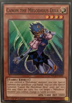 YuGiOh Canon the Melodious Diva 1st Edition NECH-EN004 - Image 1