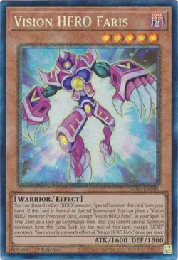 Vision HERO Faris - RA01-EN004 - Collector's Rare - Yugioh - Image 1