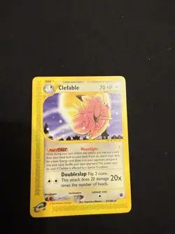 Pokemon TCG Clefable Expedition Card 41/165 Regular Rare - Image 1