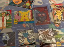 LOT "99 Topps Pokemon TV Animation Ed. Series 3 Foil and see through card lot - Image 1