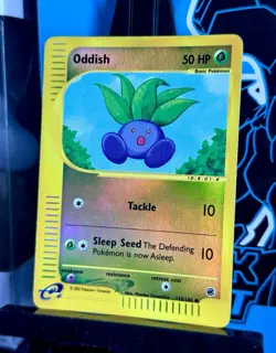 Oddish 122/165 Expedition Reverse Holo Pokemon Card - LP+ Condition - Image 3