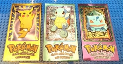Pokemon TOPPS Series 1 Complete Jumbo Oversized Set 5/5 Cards - Image 2