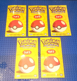 Pokemon TOPPS Series 1 Complete Jumbo Oversized Set 5/5 Cards - Image 4