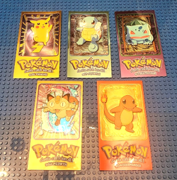 Pokemon TOPPS Series 1 Complete Jumbo Oversized Set 5/5 Cards - Image 5