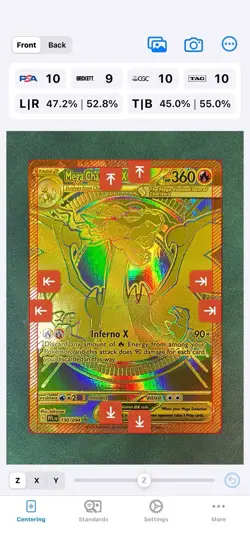 GOLD MEGA CHARIZARD X EX 130/094 PFL * Mega Hyper Rare * NM+ Pokemon Card - Image 3