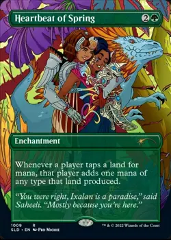 X 1 Heartbeat of Spring NM-M Borderless Secret Lair 1010 MTG Magic The Gathering - Image 1