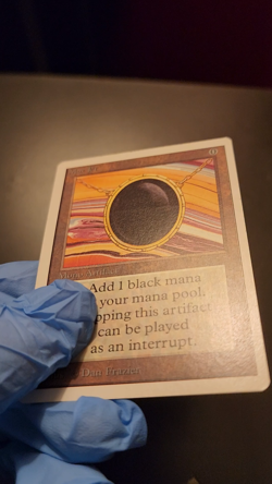 Mox Jet Magic: the Gathering x1 Unlimited Edition Lightly Played English - Image 2