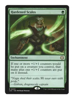 MTG - Hardened Scales - Commander: The Lost Caverns of Ixalan - NM - Image 1