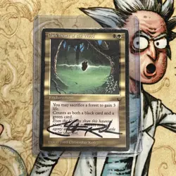 Signed Dark Heart of the wood Christopher Rush 1994 MTG the dark Magic Vintage! - Image 3