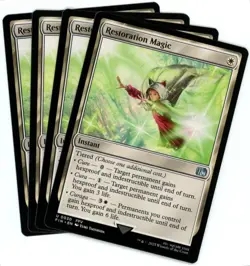 x4 Restoration Magic - 0030 - Final Fantasy - MTG - NM/M - Image 1