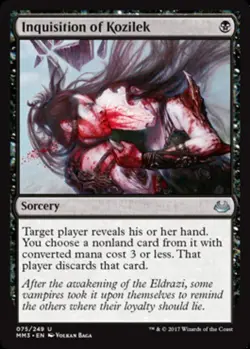 1x Inquisition of Kozilek Light Play, English Modern Masters 2017 MTG Magic - Image 1