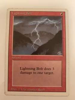 MTG MP Lighting Bolt Revised 3rd Edition Free Shipping In The US with Tracking - Image 1