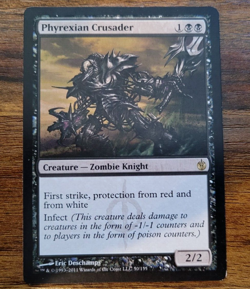 1 x MTG - Phyrexian Crusader- Mirrodin Besieged - MTG - Image 1