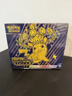 Pokemon TCG Scarlet & Violet SURGING SPARKS Elite Trainer Box FACTORY SEALED ETB - Image 1
