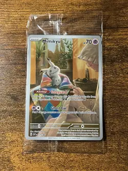 Mimikyu SVP 075 Sealed Black Star Promo Pokemon Paldean Fates ETB Holo NM - Image 1