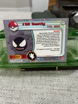 Gastly #92 Pokemon 2000 Topps TV - Image 2