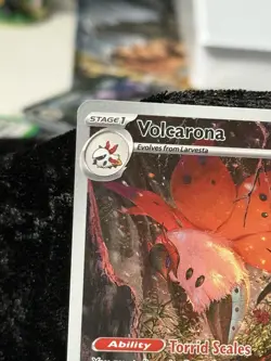 Pokemon Volcarona 100/086 Egawa Blk It Near Mint Luce Nera Illustrazione Ita - Image 2