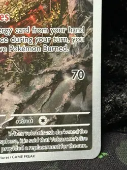 Pokemon Volcarona 100/086 Egawa Blk It Near Mint Luce Nera Illustrazione Ita - Image 4