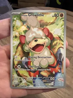 Pokemon Hisuian Growlithe 181/167 Illustration Rare Twilight Masquerade - Image 1