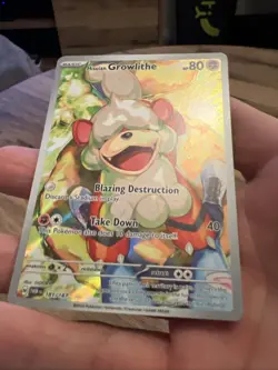 Pokemon Hisuian Growlithe 181/167 Illustration Rare Twilight Masquerade - Image 4