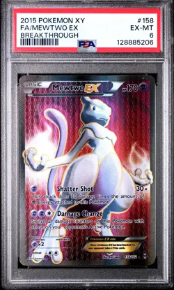 2015 POKEMON XY BREAKTHROUGH MEWTWO EX #158 PSA 6 EX #128885206 - Image 1