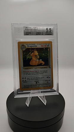 Pokemon 1999 Dragonite 4/62 Fossil Holo BGS 5.5 - Image 2